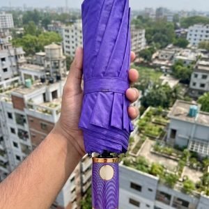.(Purple) Windproof 16 Rib Auto Open Close Strong Frame Umbrella (48 Bones)