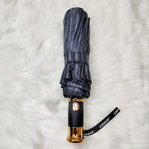 x(Black) Windproof 12 Rib Auto Open Close Strong Frame Umbrella (36 Bones)